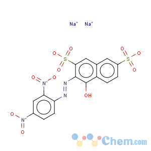 CAS No:5423-07-4 2,7-Naphthalenedisulfonicacid, 3-[2-(2,4-dinitrophenyl)diazenyl]-4-hydroxy-, sodium salt (1:2)