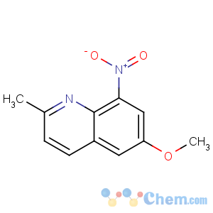 CAS No:54232-06-3 Quinoline, 6-methoxy-2-methyl-8-nitro-