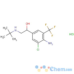 CAS No:54240-36-7 1-[4-amino-3-chloro-5-(trifluoromethyl)phenyl]-2-(tert-butylamino)<br />ethanol