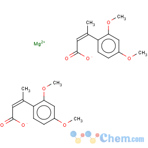 CAS No:54283-65-7 Magnesium salz der (2,4-dimethoxyphenyl)-3-crotonsaeure [German]