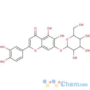 CAS No:54300-65-1 2-(3,4-dihydroxyphenyl)-5,6-dihydroxy-4-oxo-4H-chromen-7-yl beta-D-glucopyranoside