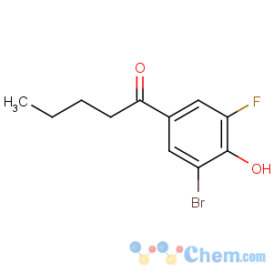 CAS No:54340-63-5 1-(3-bromo-5-fluoro-4-hydroxyphenyl)pentan-1-one