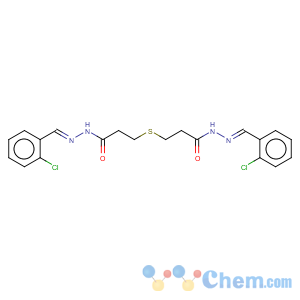 CAS No:5436-13-5 N-[(2-chlorophenyl)methylideneamino]-3-[2-[[(2-chlorophenyl)methylideneamino]carbamoyl]ethylsulfanyl]propanamide