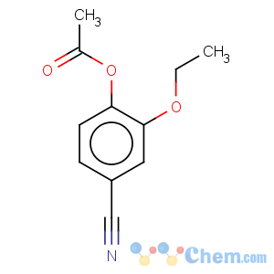CAS No:5438-50-6 Benzonitrile,4-(acetyloxy)-3-ethoxy-