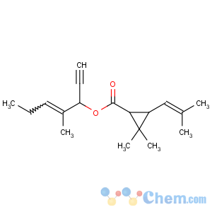 CAS No:54406-48-3 [(E)-4-methylhept-4-en-1-yn-3-yl]<br />2,2-dimethyl-3-(2-methylprop-1-enyl)cyclopropane-1-carboxylate