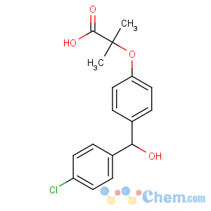 CAS No:54419-31-7 2-[4-[(4-chlorophenyl)-hydroxymethyl]phenoxy]-2-methylpropanoic acid