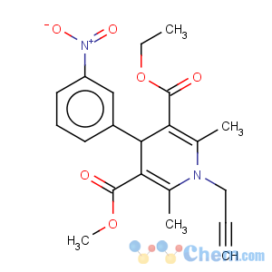 CAS No:544478-19-5 1,4-Dihydro-2,6-dimethyl-4-(3-nitrophenyl)-1-(2-propynyl)-3,5-pyridinedicarboxylic acid ethylmethylester