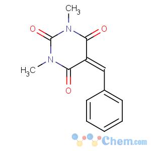 CAS No:54459-73-3 2,4,6(1H,3H,5H)-Pyrimidinetrione, 1,3-dimethyl-5-(phenylmethylene)-