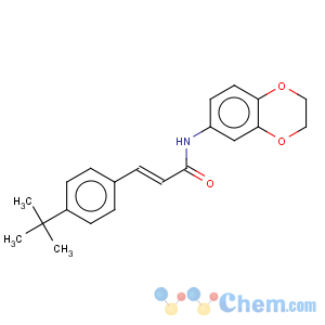 CAS No:545395-94-6 2-Propenamide,N-(2,3-dihydro-1,4-benzodioxin-6-yl)-3-[4-(1,1-dimethylethyl)phenyl]-, (2E)-