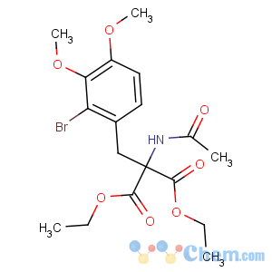 CAS No:5456-13-3 diethyl 2-acetamido-2-[(2-bromo-3,4-dimethoxy-phenyl)methyl]propanedioate