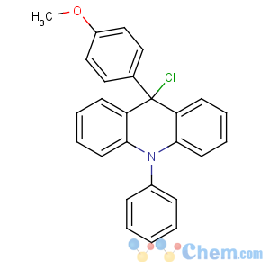 CAS No:5456-58-6 Acridine,9-chloro-9,10-dihydro-9-(4-methoxyphenyl)-10-phenyl-