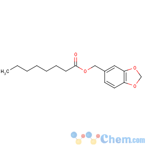 CAS No:5457-68-1 Octanoic acid,1,3-benzodioxol-5-ylmethyl ester