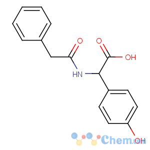 CAS No:54582-01-3 (2R)-2-(4-hydroxyphenyl)-2-[(2-phenylacetyl)amino]acetic acid
