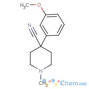CAS No:5460-79-7 4-(3-methoxyphenyl)-1-methylpiperidine-4-carbonitrile