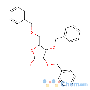 CAS No:54623-25-5 (3R,4R,5R)-3,4-bis(phenylmethoxy)-5-(phenylmethoxymethyl)oxolan-2-ol