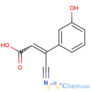 CAS No:54673-07-3 2-Propenoic acid,2-cyano-3-(3-hydroxyphenyl)-