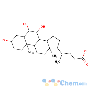 CAS No:547-75-1 (4R)-4-[(3R,5R,6R,7S,8S,9S,10R,13R,14S,17R)-3,6,7-trihydroxy-10,<br />13-dimethyl-2,3,4,5,6,7,8,9,11,12,14,15,16,<br />17-tetradecahydro-1H-cyclopenta[a]phenanthren-17-yl]pentanoic acid