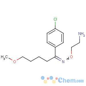 CAS No:54739-19-4 2-[(E)-[1-(4-chlorophenyl)-5-methoxypentylidene]amino]oxyethanamine