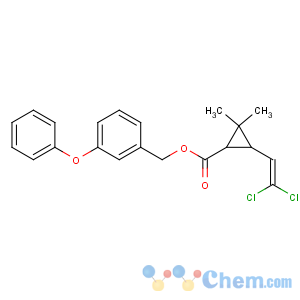 CAS No:54774-47-9 Cyclopropanecarboxylicacid, 3-(2,2-dichloroethenyl)-2,2-dimethyl-, (3-phenoxyphenyl)methyl ester,(1S,3R)-
