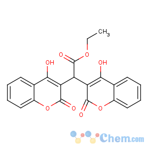 CAS No:548-00-5 ethyl 2,2-bis(4-hydroxy-2-oxochromen-3-yl)acetate