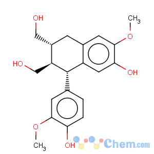 CAS No:548-29-8 2,3-Naphthalenedimethanol,1,2,3,4-tetrahydro-7-hydroxy-1-(4-hydroxy-3-methoxyphenyl)-6-methoxy-,(1S,2R,3R)-