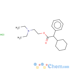 CAS No:548-66-3 Benzeneacetic acid, a-cyclohexyl-,2-(diethylamino)ethyl ester, hydrochloride (1:1)