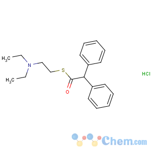 CAS No:548-68-5 S-[2-(diethylamino)ethyl] 2,2-diphenylethanethioate
