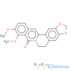 CAS No:549-21-3 8H-Benzo[g]-1,3-benzodioxolo[5,6-a]quinolizin-8-one,5,6-dihydro-9,10-dimethoxy-