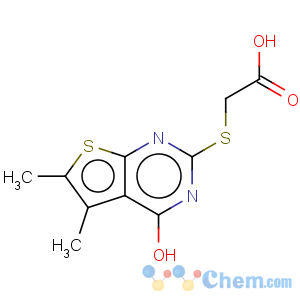CAS No:54968-60-4 Acetic acid,2-[(1,4-dihydro-5,6-dimethyl-4-oxothieno[2,3-d]pyrimidin-2-yl)thio]-