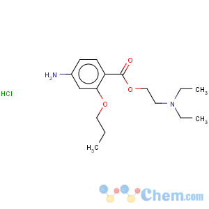 CAS No:550-83-4 Benzoic acid,4-amino-2-propoxy-, 2-(diethylamino)ethyl ester, hydrochloride (1:1)