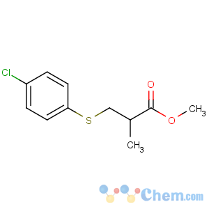 CAS No:55009-84-2 methyl 3-(4-chlorophenyl)sulfanyl-2-methylpropanoate