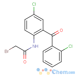 CAS No:5504-92-7 2-bromo-N-[4-chloro-2-(2-chlorobenzoyl)phenyl]acetamide