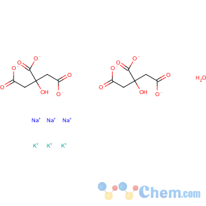 CAS No:55049-48-4 1,2,3-Propanetricarboxylicacid, 2-hydroxy-, potassium sodium salt, hydrate (5:6:6:?)