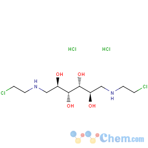 CAS No:551-74-6 D-Mannitol,1,6-bis[(2-chloroethyl)amino]-1,6-dideoxy-, dihydrochloride (9CI)