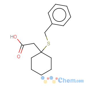 CAS No:55154-80-8 Cyclohexaneacetic acid,1-[(phenylmethyl)thio]-