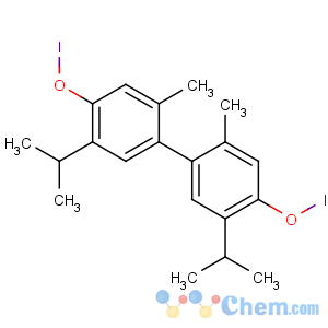 CAS No:552-22-7 [4-(4-iodooxy-2-methyl-5-propan-2-ylphenyl)-5-methyl-2-propan-2-<br />ylphenyl] hypoiodite