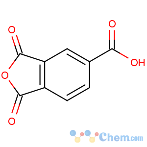 CAS No:552-30-7 1,3-dioxo-2-benzofuran-5-carboxylic acid