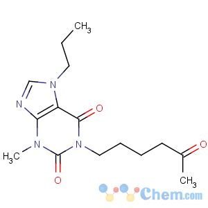 CAS No:55242-55-2 3-methyl-1-(5-oxohexyl)-7-propylpurine-2,6-dione