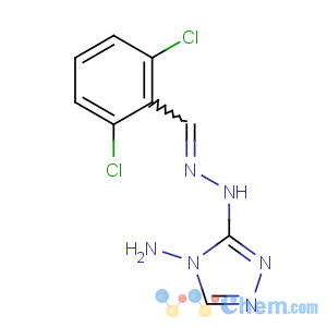 CAS No:55248-23-2 3-N-[(E)-(2,6-dichlorophenyl)methylideneamino]-1,2,4-triazole-3,<br />4-diamine