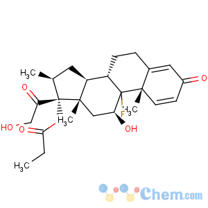 CAS No:5534-13-4 Pregna-1,4-diene-3,20-dione,9-fluoro-11,21-dihydroxy-16-methyl-17-(1-oxopropoxy)-, (11b,16b)-
