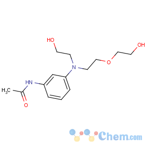 CAS No:55379-83-4 N-[3-[2-(2-hydroxyethoxy)ethyl-(2-hydroxyethyl)amino]phenyl]acetamide