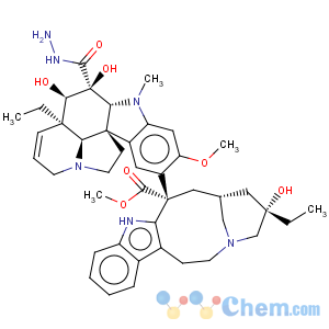 CAS No:55383-37-4 Vincaleukoblastin-23-oicacid, O4-deacetyl-, hydrazide