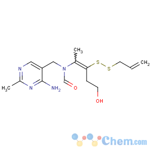 CAS No:554-44-9 N-[(4-amino-2-methylpyrimidin-5-yl)methyl]-N-[(Z)-5-hydroxy-3-(prop-2-<br />enyldisulfanyl)pent-2-en-2-yl]formamide