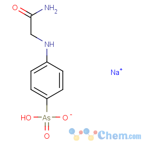 CAS No:554-72-3 Arsonic acid,As-[4-[(2-amino-2-oxoethyl)amino]phenyl]-, sodium salt (1:1)