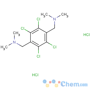 CAS No:55405-20-4 (2,3,5,6-tetrachlorobenzene-1,4-diyl)bis(N,N-dimethylmethanamine) dihydrochloride