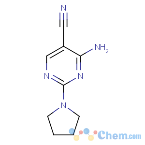 CAS No:55441-53-7 4-amino-2-pyrrolidin-1-ylpyrimidine-5-carbonitrile