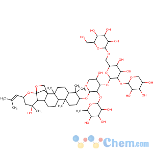 CAS No:55466-04-1 a-L-Arabinopyranoside, (3b,16b,23R)-16,23:16,30-diepoxy-20-hydroxydammar-24-en-3-ylO-6-deoxy-a-L-mannopyranosyl-(1®