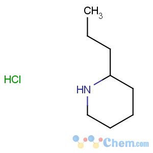 CAS No:555-92-0 Piperidine, 2-propyl-,hydrochloride (1:1), (2S)-