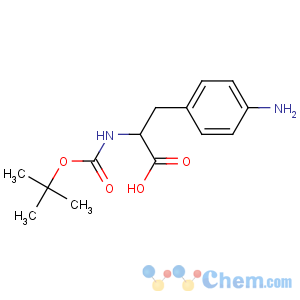 CAS No:55533-24-9 (2S)-3-(4-aminophenyl)-2-[(2-methylpropan-2-yl)oxycarbonylamino]<br />propanoic acid