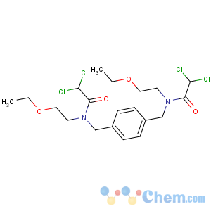 CAS No:5560-78-1 2,2-dichloro-N-[[4-[[(2,<br />2-dichloroacetyl)-(2-ethoxyethyl)amino]methyl]phenyl]methyl]-N-(2-<br />ethoxyethyl)acetamide
